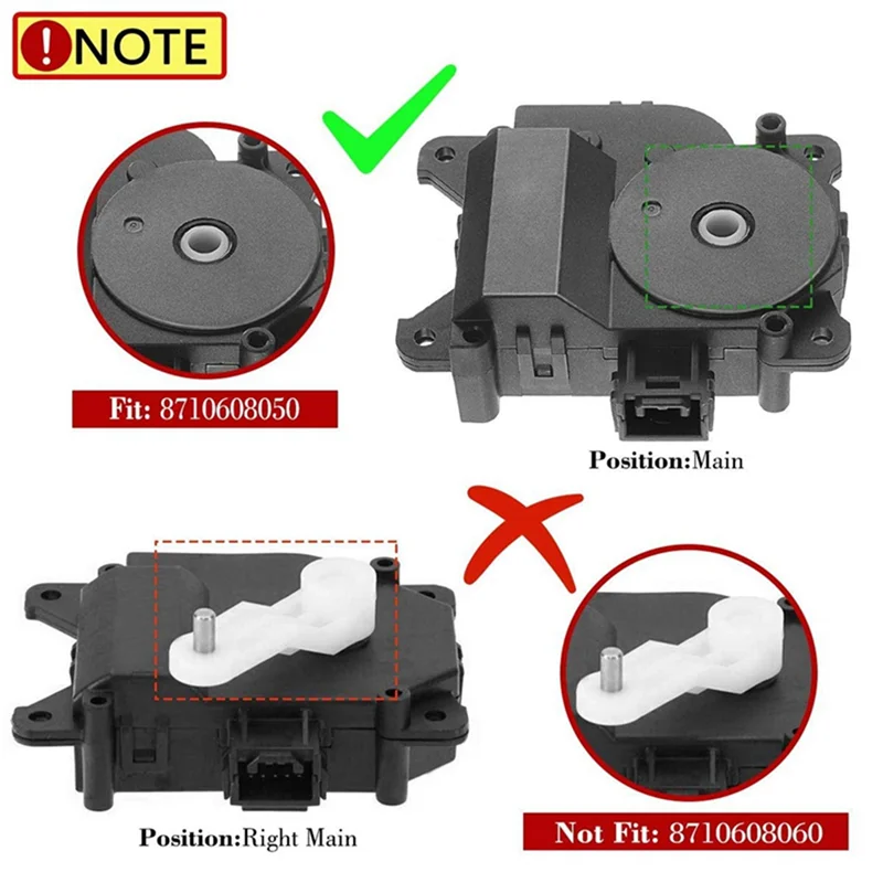 

Mixing Door Actuator For Toyota Sienna 2004-2010 Main Damper Actuator 87106-06230 87106-08050