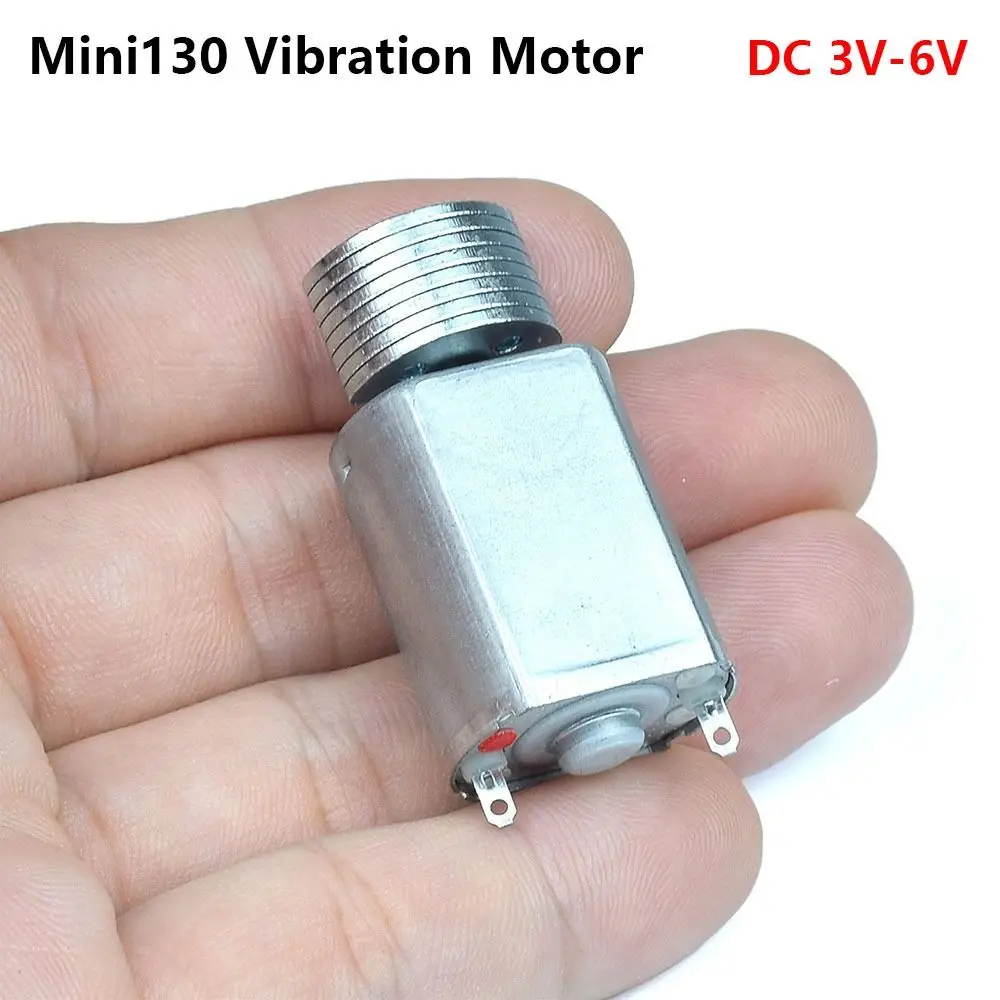 1Pcs DC 3V-6V Mini 130 Vibration Motor Mini 130 Eccentric Wheel Micro Vibrating Motor Strong Vibration 20mm DC Vibration Motor