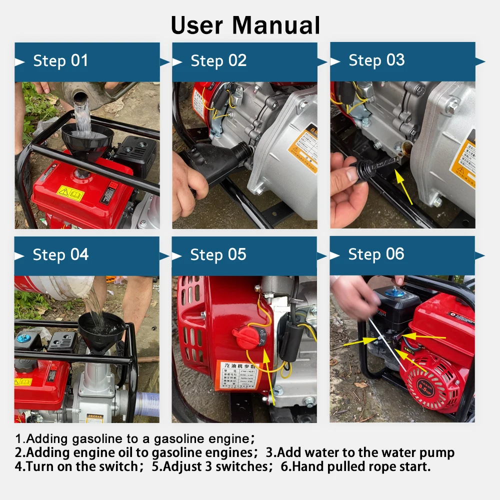 Farm Machinery 7.5 hp Electric Start Engine 4 Stroke 215cc Engine