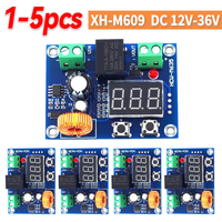 1-5PCS XH-M609 DC12V-36V Charger Module Voltage OverDischarge Battery Protection Module  Precise LED Digital Display M609
