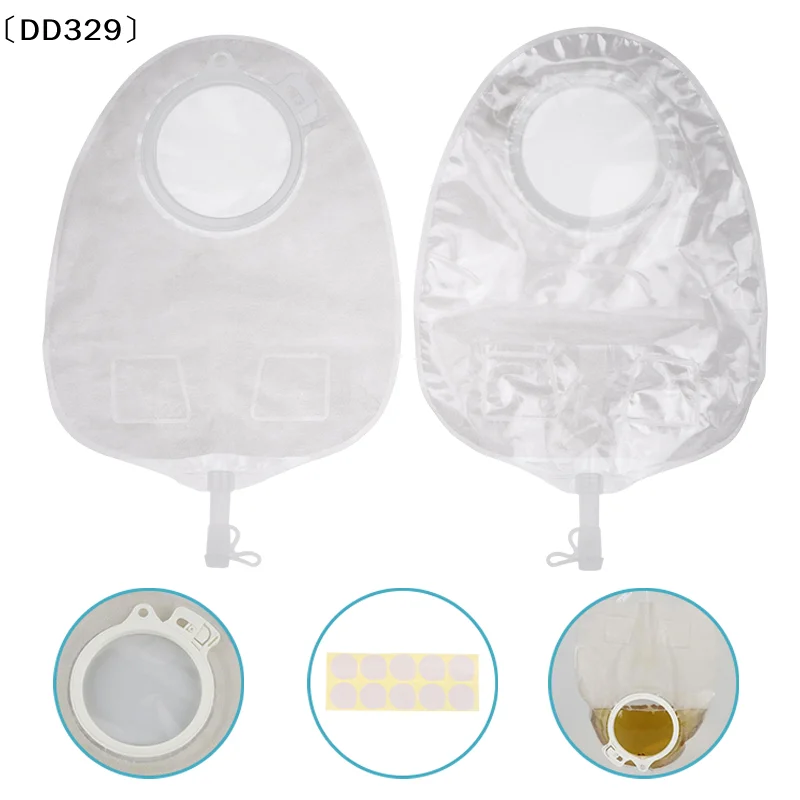

10 шт. герметичных двухкомпонентных мочеприемников для взрослых, одноразовые уростомные мешки, комфортные (DD329)