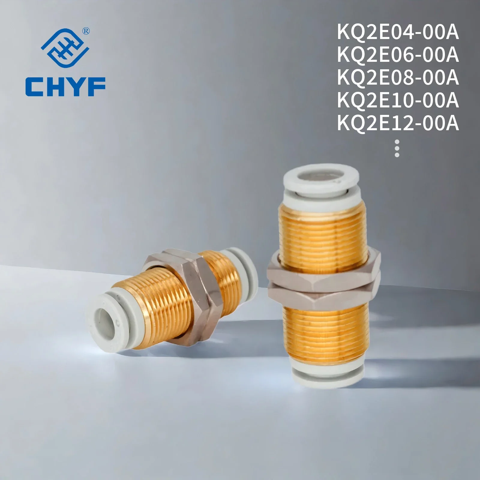 Smc original KQ2E Series Bulkhead Connector One-touch Fittings KQ2E04/06/08/10/12-00A/01A/02A/03A/04A