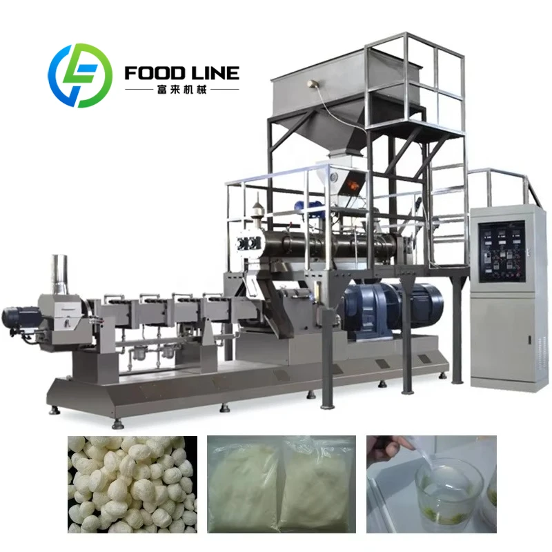 Fully Automatic Pre Gelatinized Corn Starch Equipment - Twin-Screw Modified Starch Puffing Line