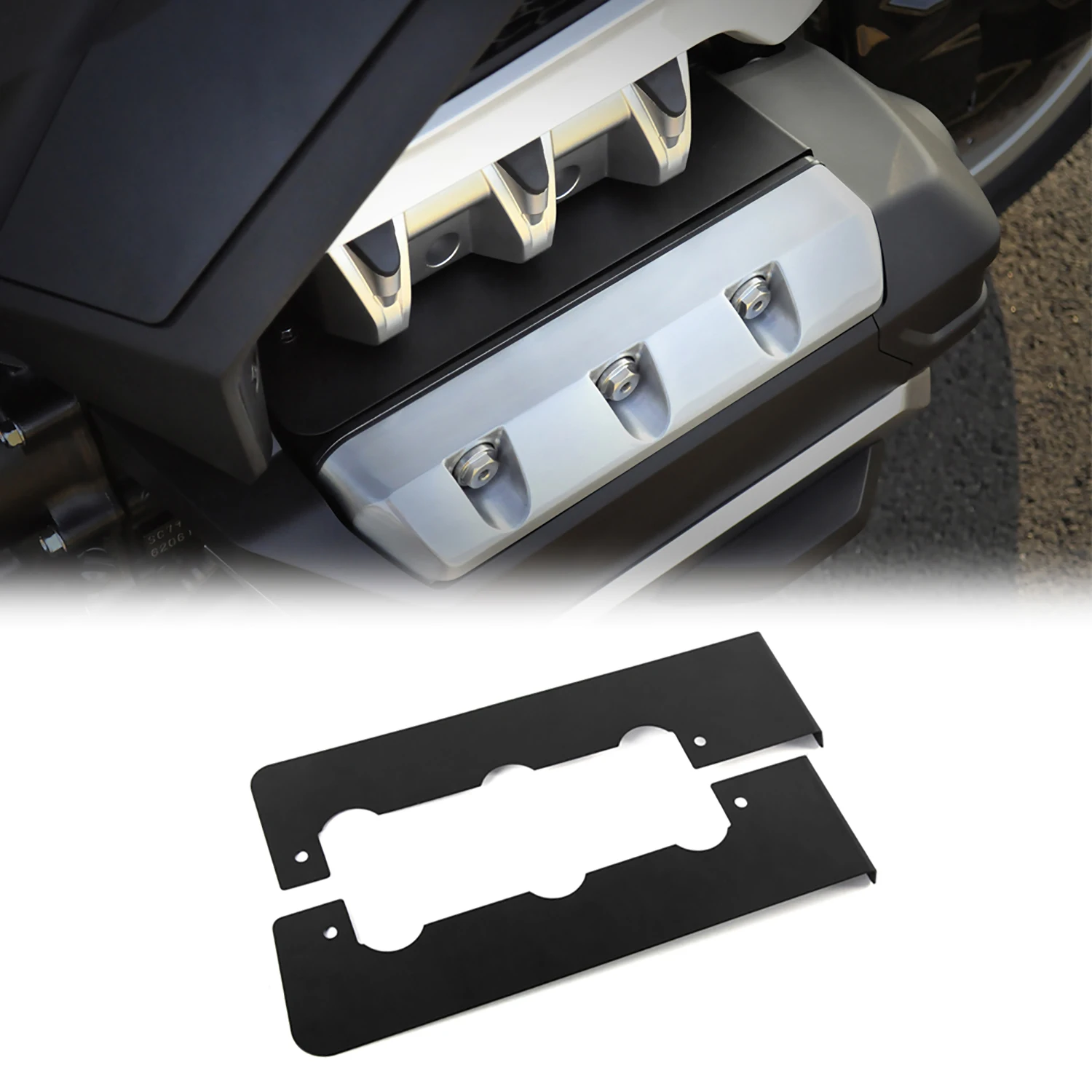 

PANICAL Cylinder Head Plate Engine Cover Valve Cover For Honda Gold Wing GL1800 GL1800B BA DA 2018-2023 Black