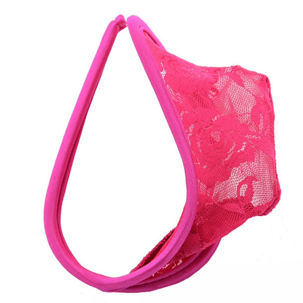 Homens sexy rendas c-string ver através de tangas transparente cueca erótica calcinha masculina ver através do pênis bolsa homem sexo cuecas