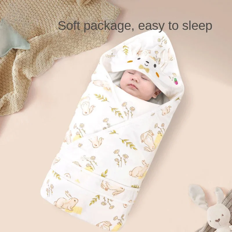 Baby Quilt Spring and Summer Biduole Newborn Thin Pure Cotton Quilt Newborn Baby Wrap Single Swaddle for New Birth Room