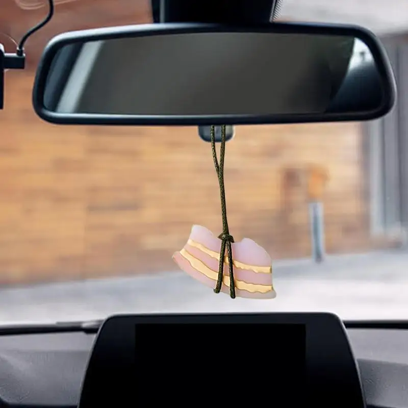 Rearview Mirror Charm Small Pork Belly Car Pendant Color-Changing Auto Interior Charm Hangable Truck Decorations For Vehicles