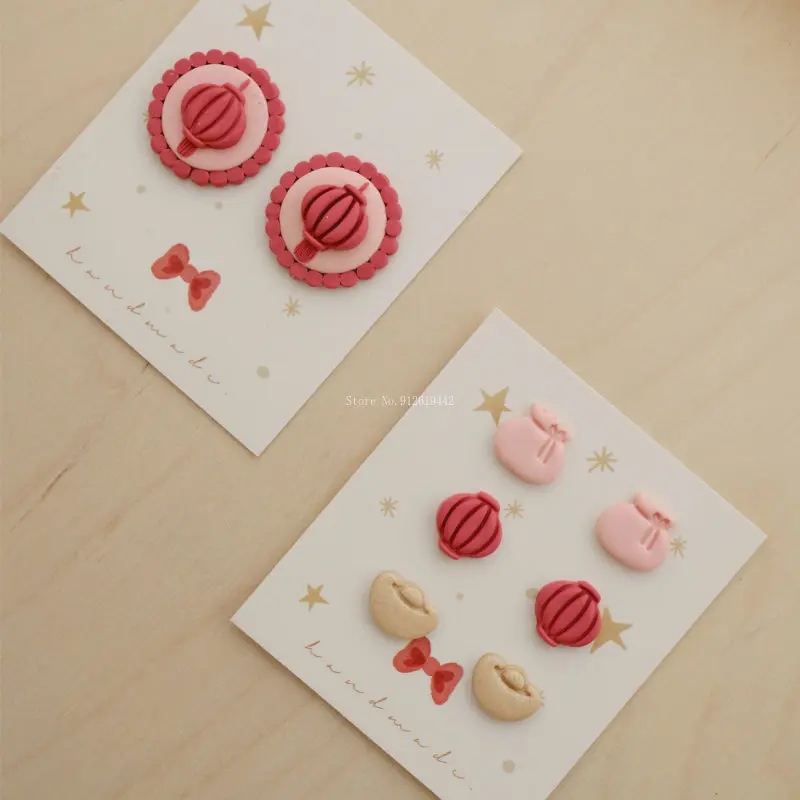 Polymer Clay Earring Mold DIY Hairpins Headdress Decorative Material Cutting Mold Children Baking Fondant Cookies Hand Tools