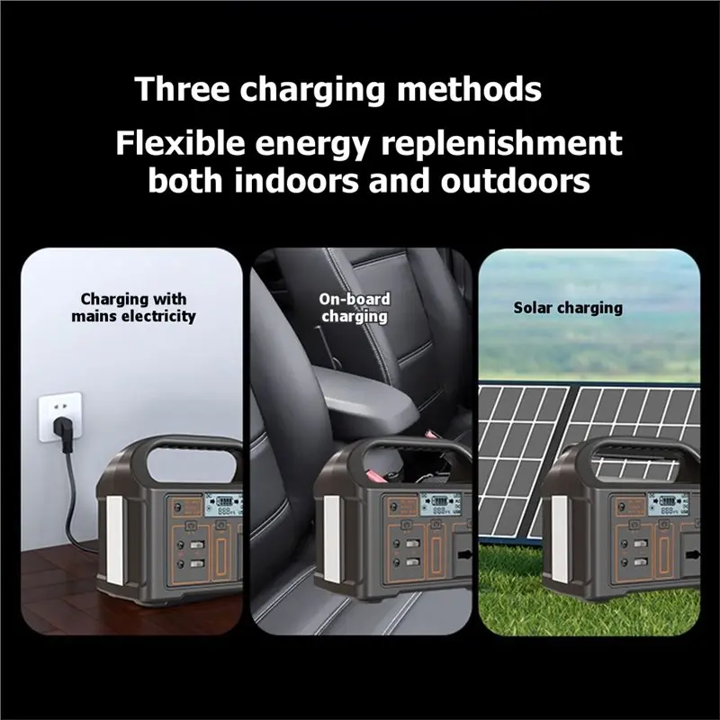 【Ultra-Fast】Lifepo4 Battery 100W Portable Power Station Solar Generator AC220V For Camping EU Plug Outdoor Charging Function UPS