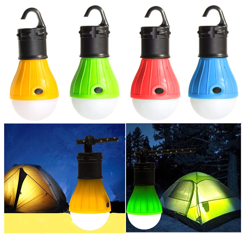 

Portable Hanging Lights Outdoor Camping Lamp Led Light Lantern Emergency Tents Lighting Flashlight Equipment Mini Doulex Bulb