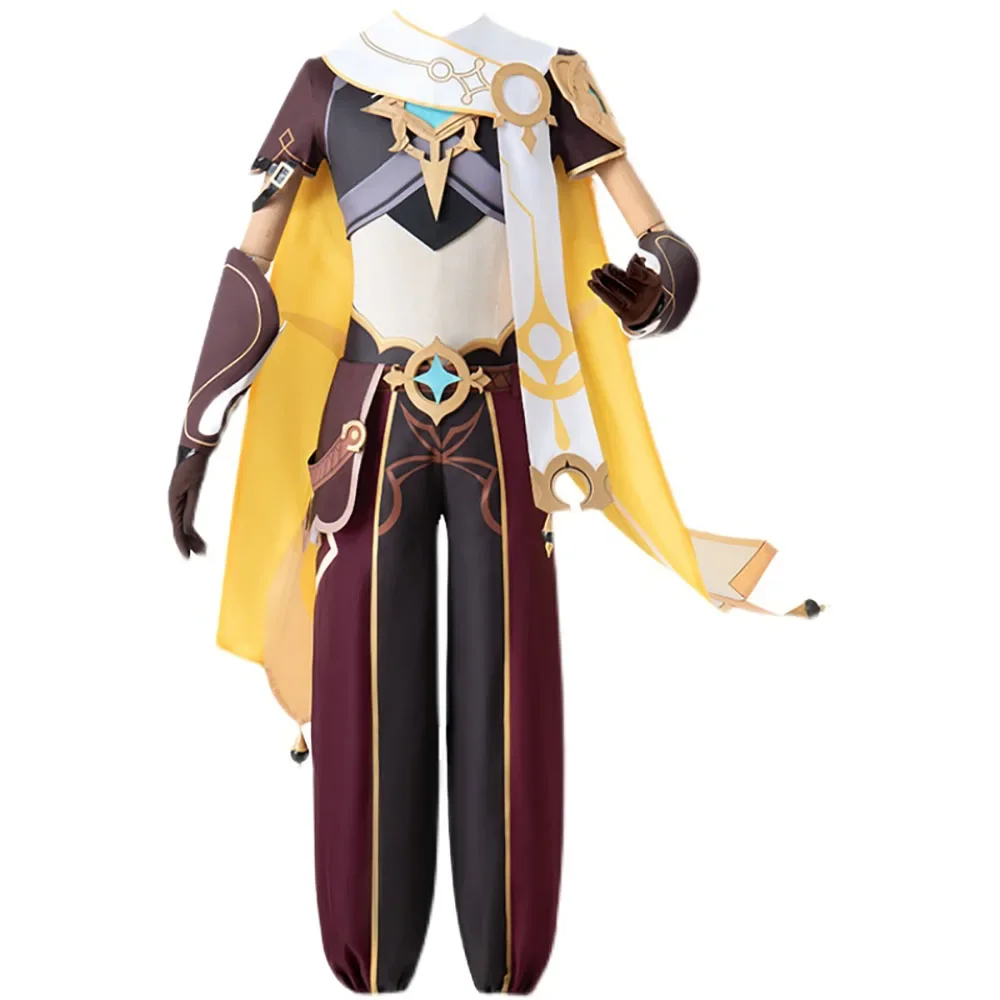 Anime Genshin Impact Traveler Paimon Cosplay Costume Game Suit Uniform Halloween Outfit For Women Men Cosplay Wig