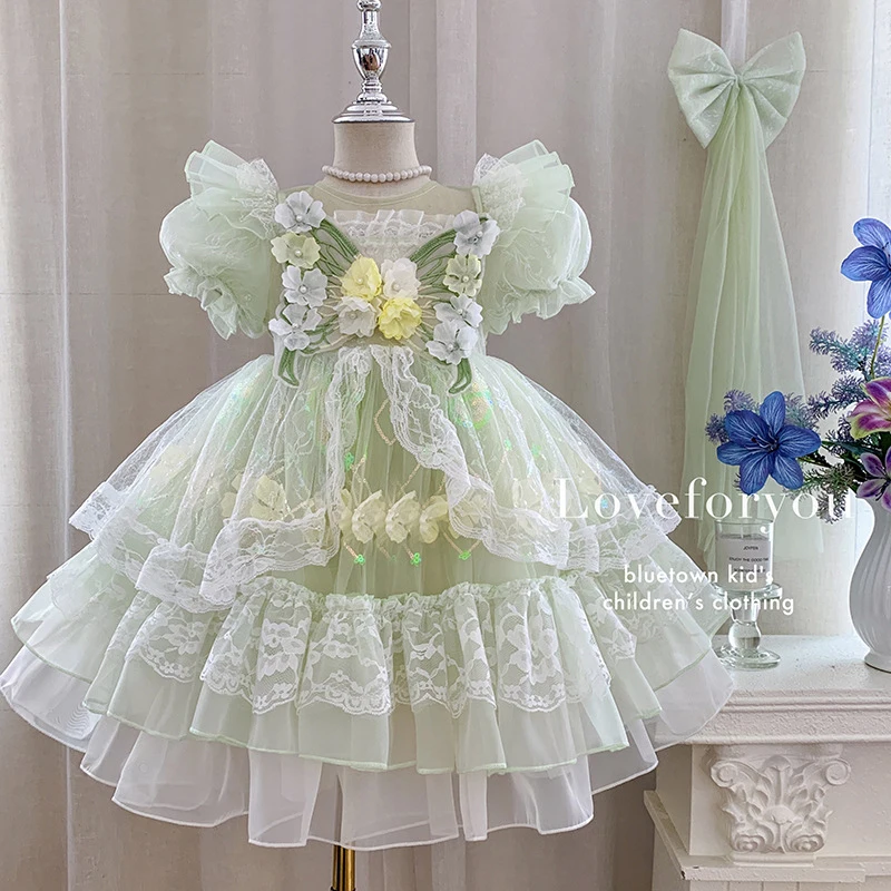 

Girls' New Summer Super Fairy Tulle Lolita Runway Performance Dress