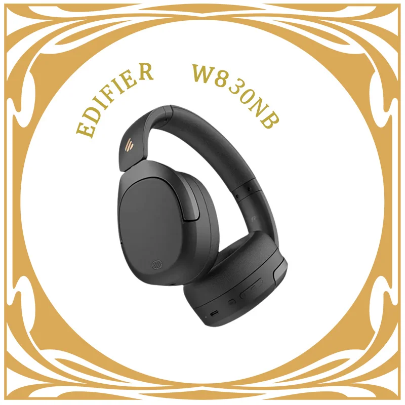 Edifier W830NB Wireless Headphones Bluetooth 5.4 Active Noise Cancelling Hi-Res Over-Ear Headset LDAC Foldable -45dB ANC 94H