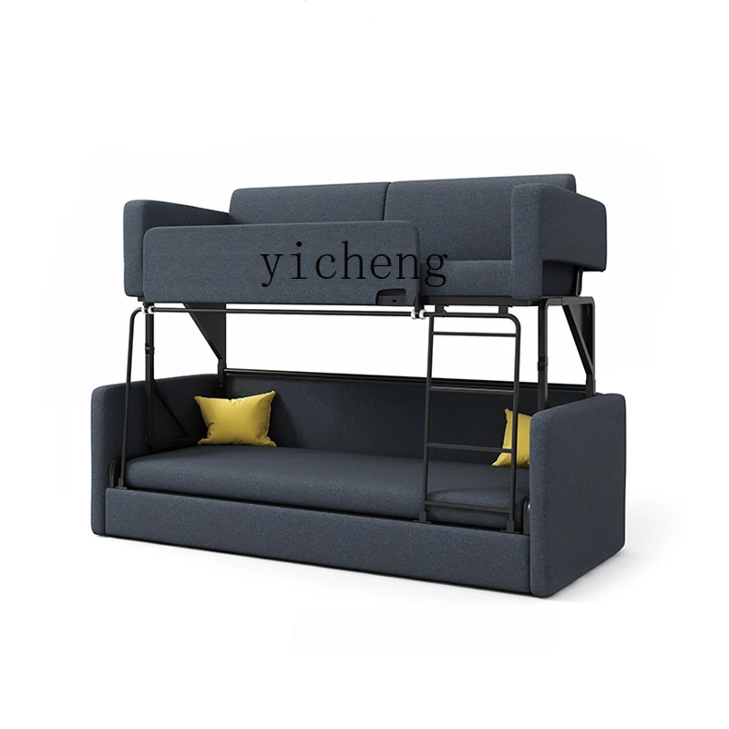 TQH simple double folding sofa bed single leisure living room sofa bed upper and lower bunk sofa bed