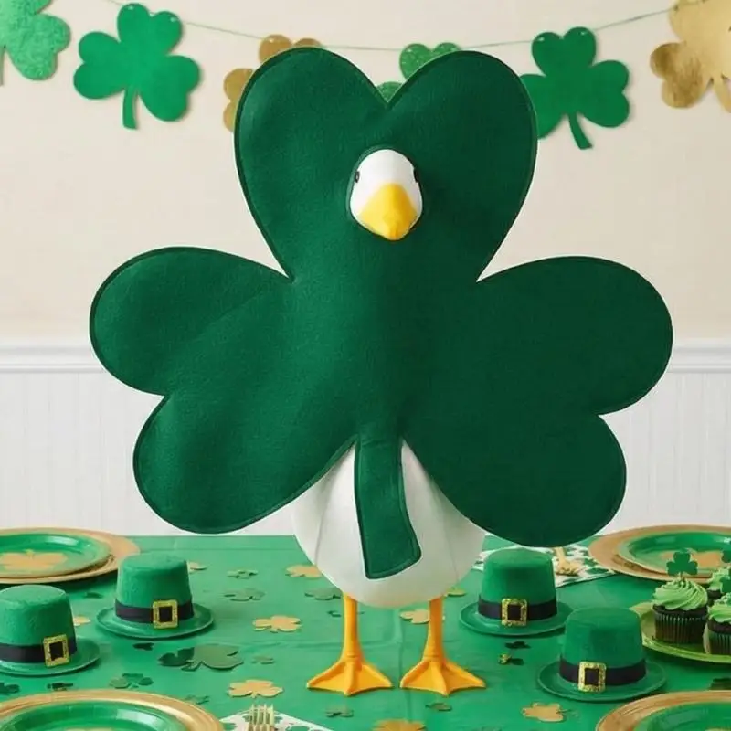 four-clovers-irish-festival-geese-decoration-costume-polyester-shamrock-outfit-for-patricks-day-parties-87ha