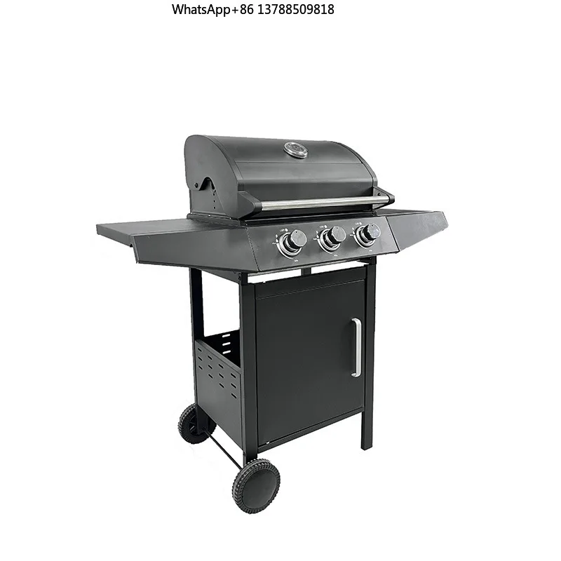 Outdoor Large Burning Propane Grill Steam Stove Multifunctional Smokeless Grill Stainless Steel Digital Timer