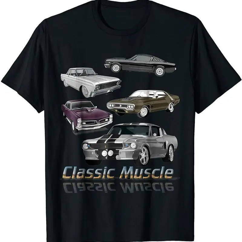 

Новая ограниченная классическая футболка American Muscle Cars
