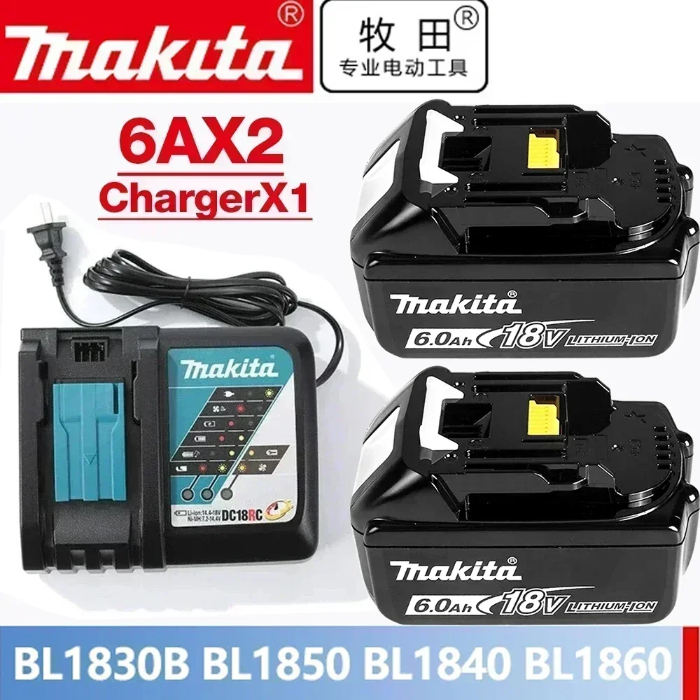 18V Makita echte batterij, oplaadbare gereedschapsbatterij met LED-display voor Makita LXT-serie elektrisch gereedschapsbatterij en oplader