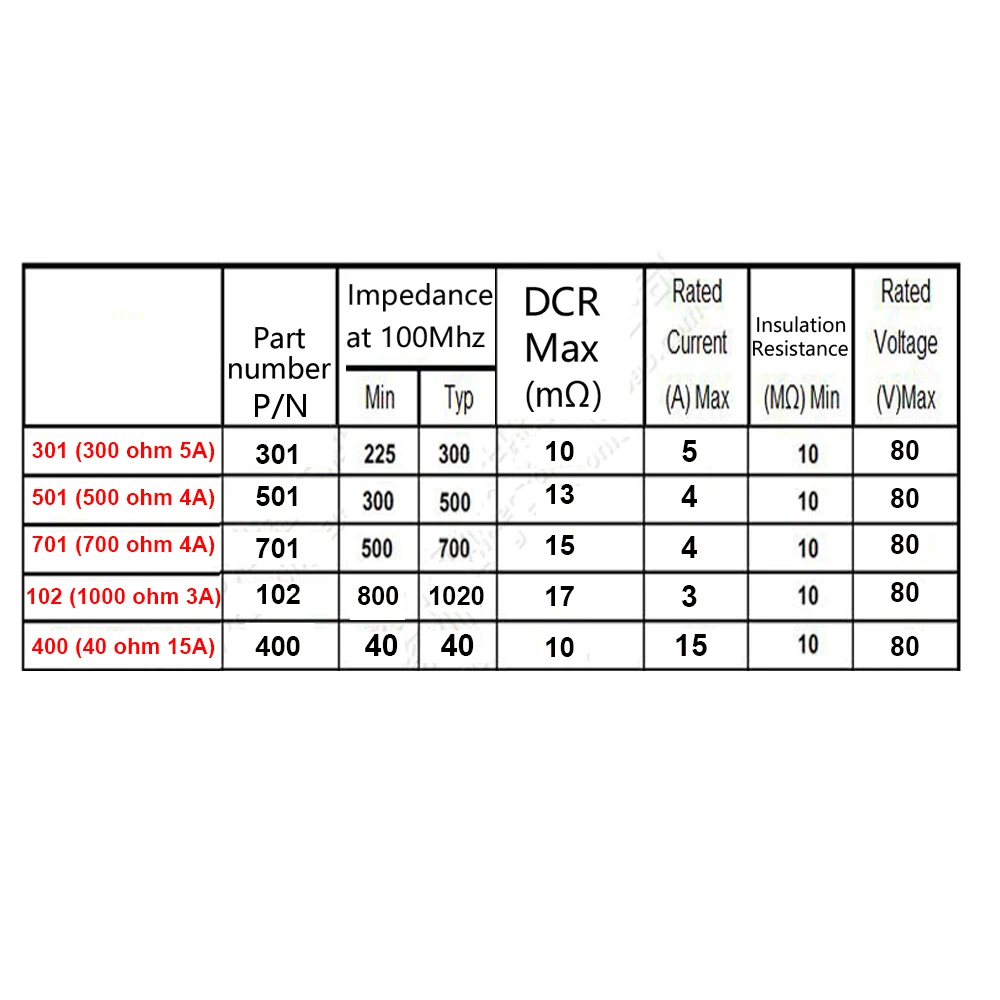 5Pcs SMD Common Mode Filter 300 500 700 1000 3000 ohm 4A 5A 15A High Current Common Mode Choke Coil Chip induttore ACM7060 7 x6mm