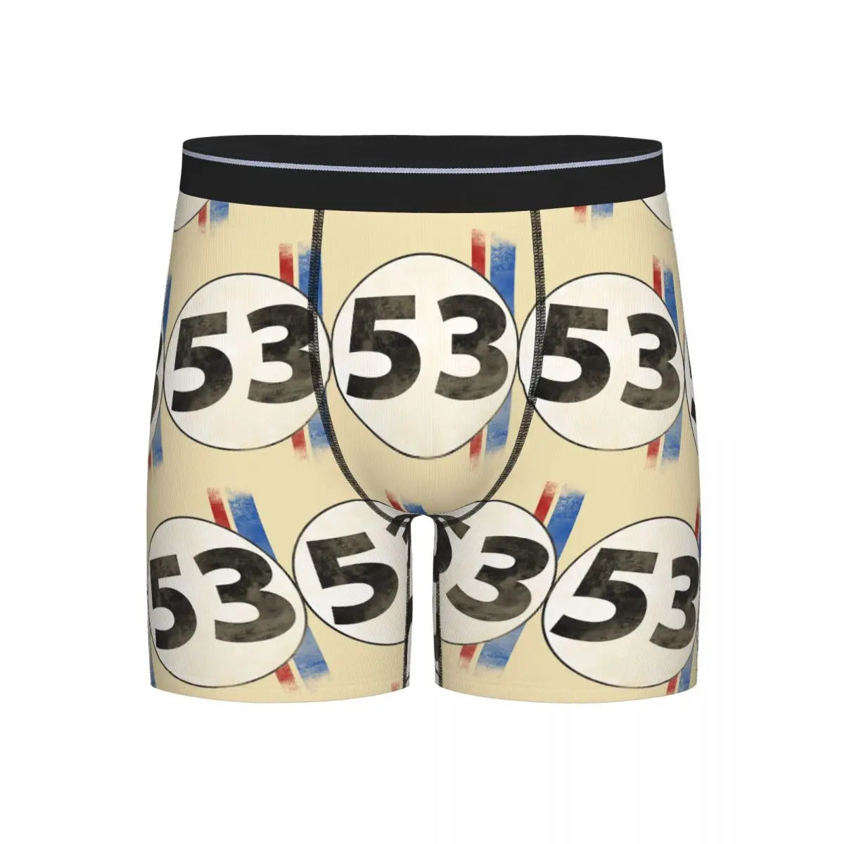 

Длинные трусы-боксеры, шорты Herbie Number 53, мужские вентилируемые трусы для Homme, мужские подарки бойфренду