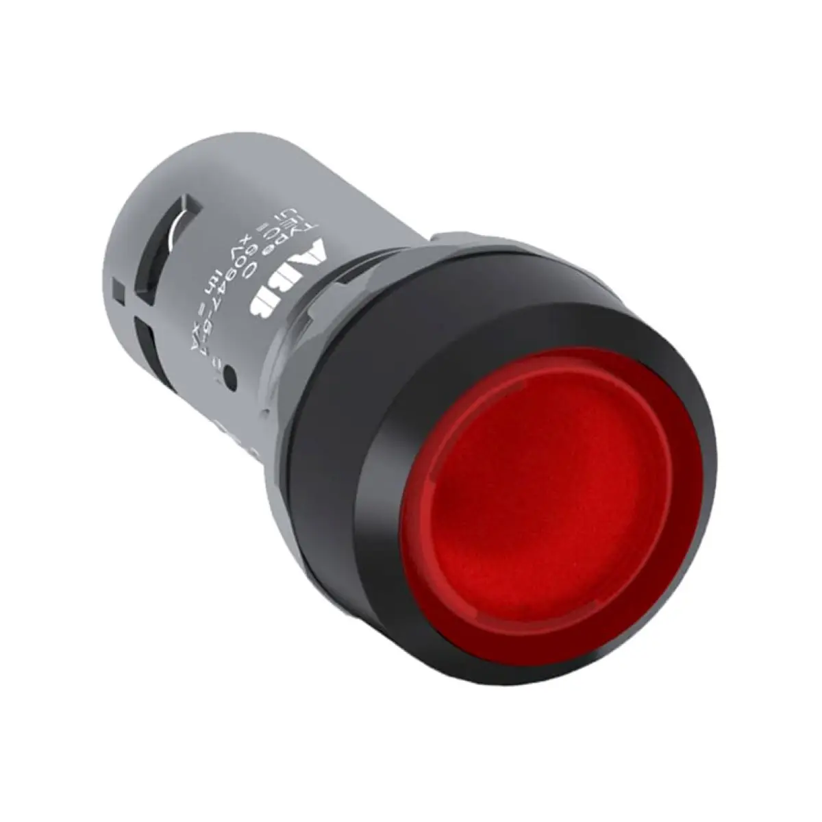 10 pcs CP2-12R-10 10103861 1SFA619101R1211 Compact Pushbutton - Flush - Red - Illuminated - Black plastic - 1NO