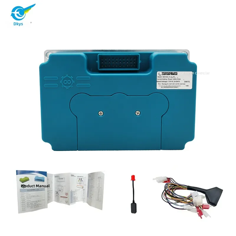 2026 Hot Sale DKYS Fardriver Nanjing Remote Drive 200A/450A Brushless DC Motor Controller Intelligent Silent 72V IP65 ND72450