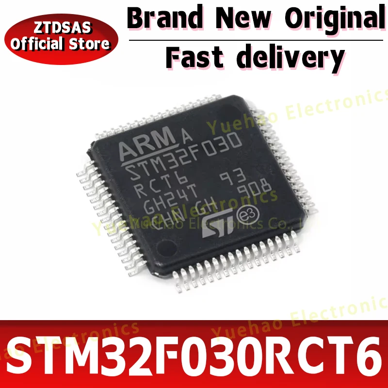 New Original STM32F030RCT6 STM32F030RC STM32F030R STM32F030 STM STM32 STM32F LQFP-64 IC MCU