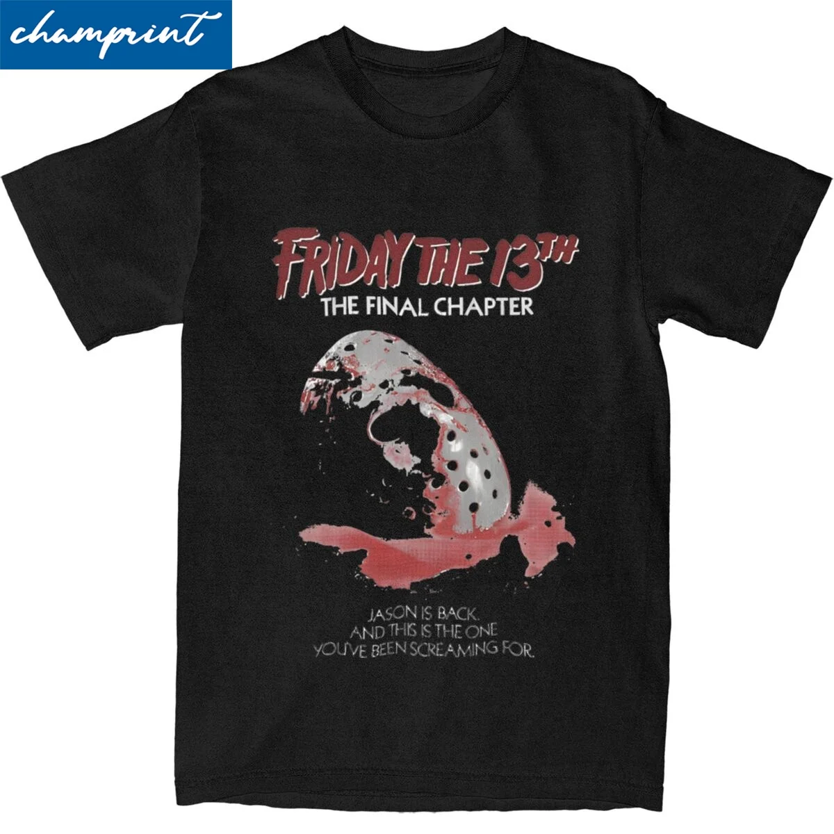 Friday 13th Jason Voorhees Slasher Horror T-Shirt Men Women Vintage Pure Cotton Tee Shirt O Neck Short Sleeve T Shirt Clothes