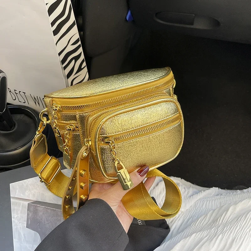 

Высококачественная мягкая кожаная сумка через плечо для женщин, многослойная поясная сумка с карманами, модная поясная сумка для телефона, поясная сумка