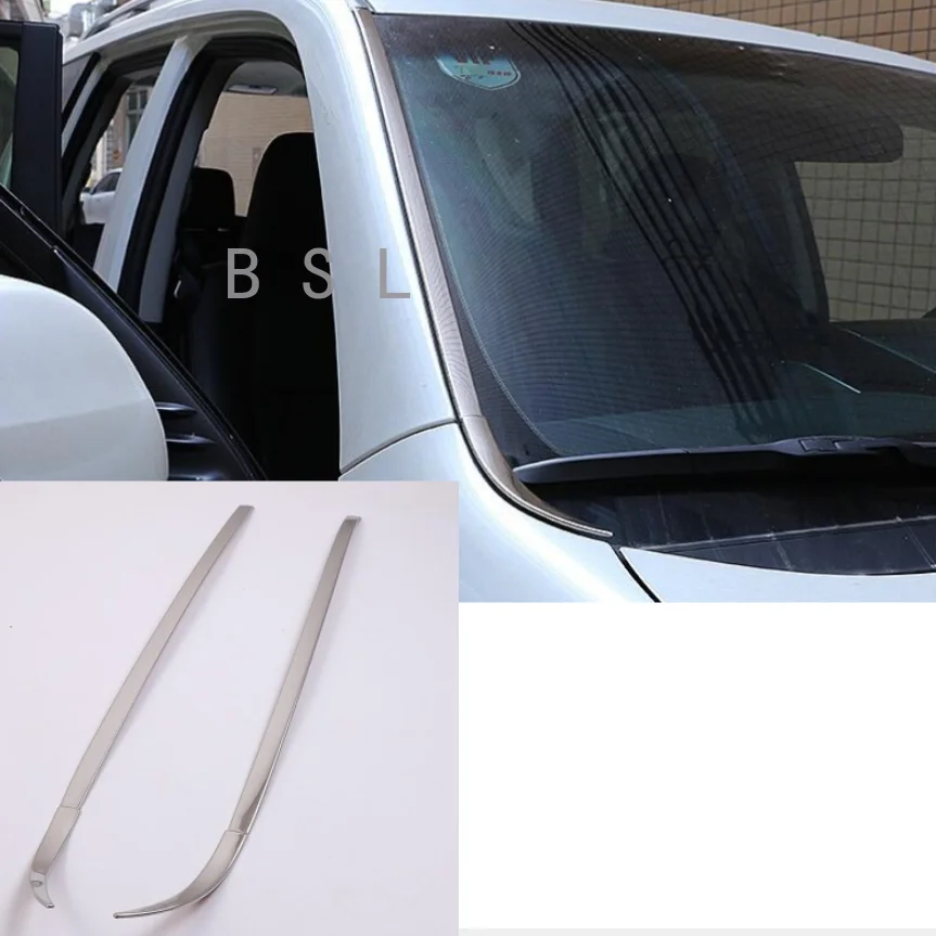 

for 2010-2020 Toyota Prado Land Cruiser Front Windshield Glass Highlight Strip Car Window Trim Strip Modification