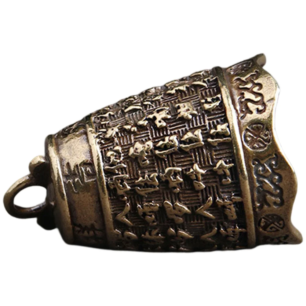 

Vintage Brass Bell Pendant Decorative Retro Keychain Durable Diy Home Decoration Craft Gift Bell Key Ring Pendant Pcs
