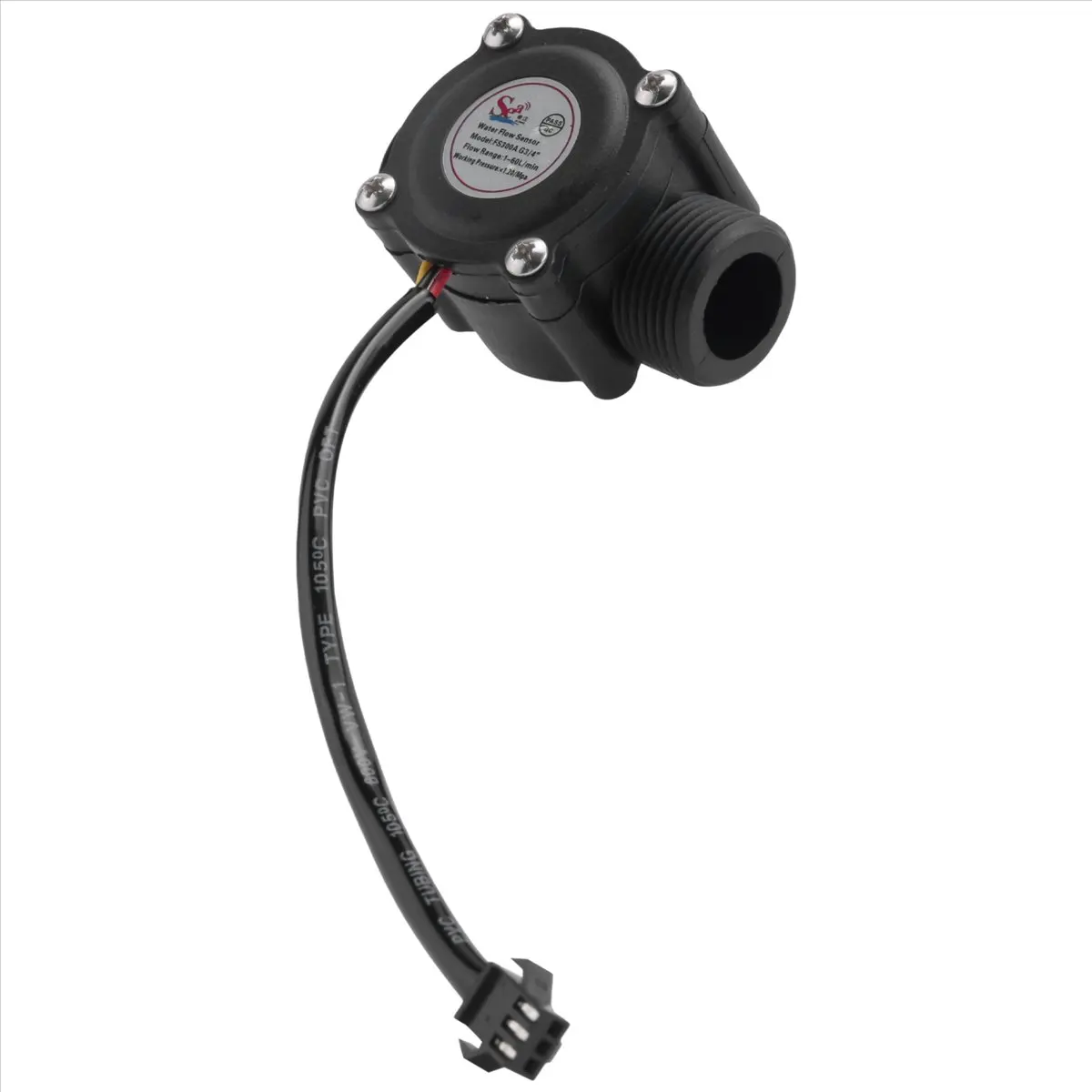 A003 1-60L/Min DC 5-24V Hall Effect Water Sensor Counter Meter FS300A