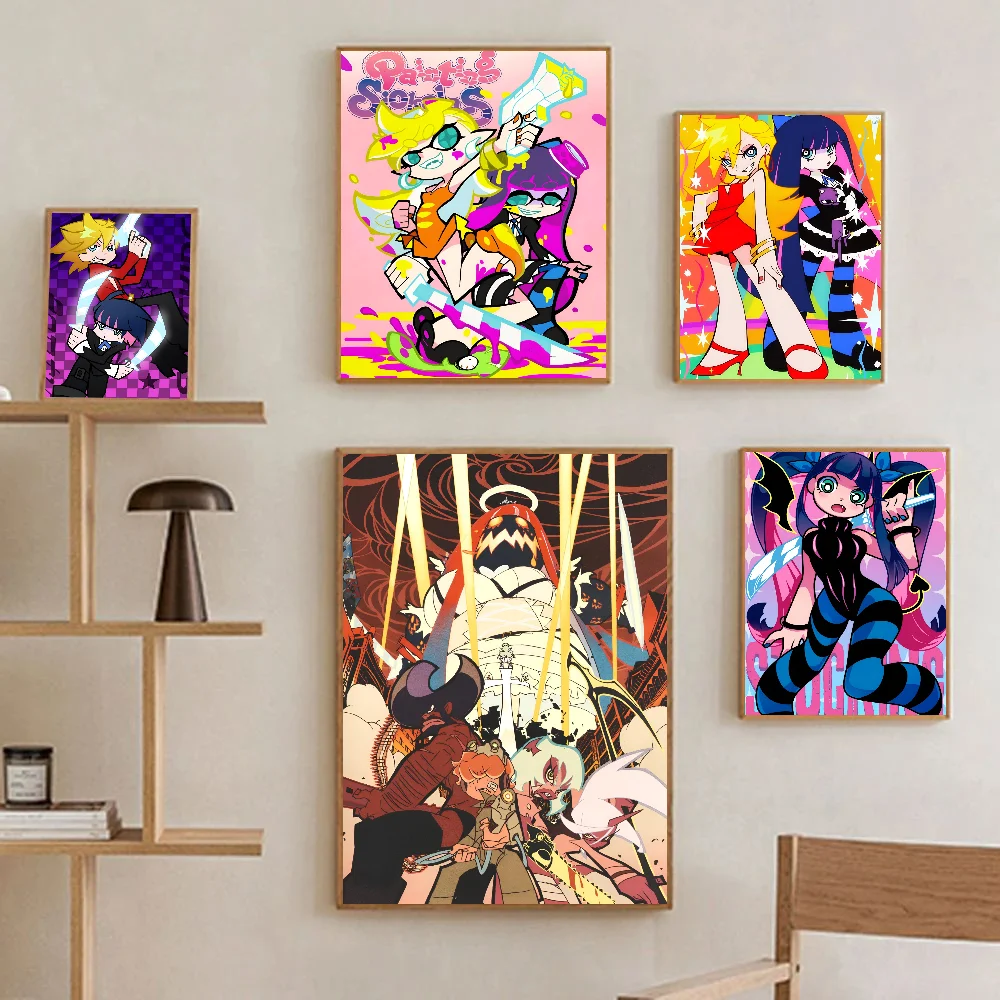 Panty And Stocking With Garterbelt Scanty Anime Poster Paper Print Home Living Room Bedroom Entrance Bar Restaurant Cafe Art