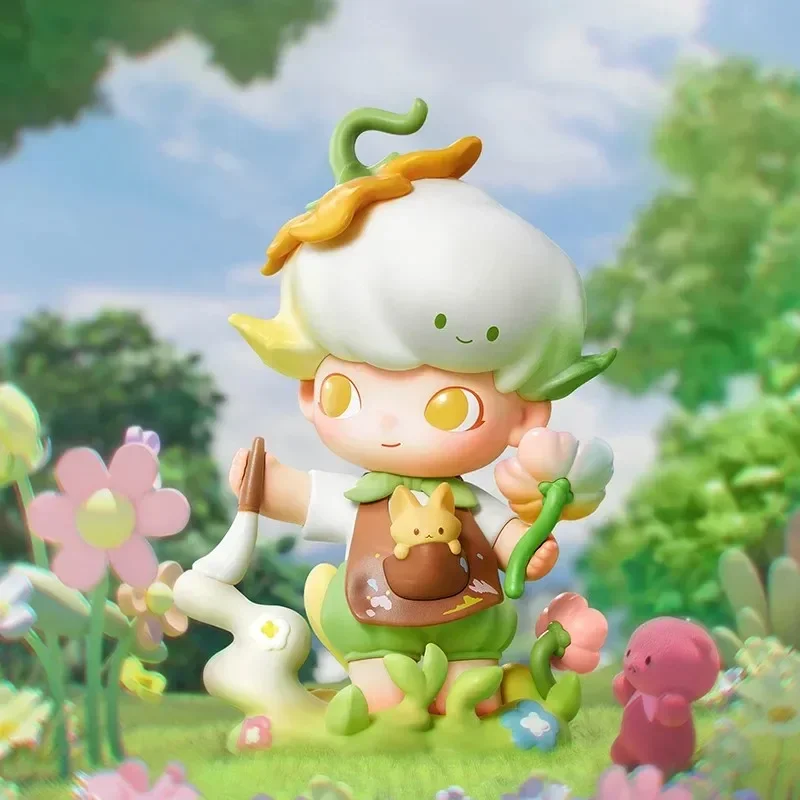 POP MART DIMOO Mainan Kotak Buta Seri Keajaiban Tenun Figur Aksi Anime Kawaii Caixa Caja Boneka Kotak Misteri Kejutan Hadiah Anak Perempuan