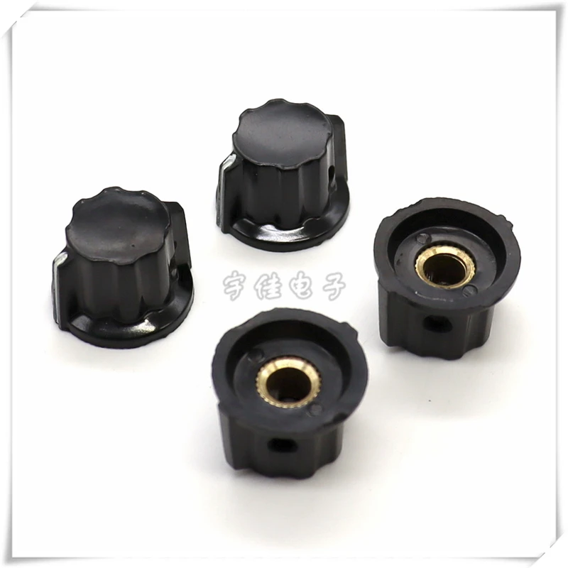 5PCS Potentiometer Knob Cap Upper Screw Knob K18-02 Bakelite Knob Band Rotary Switch Knob Cap