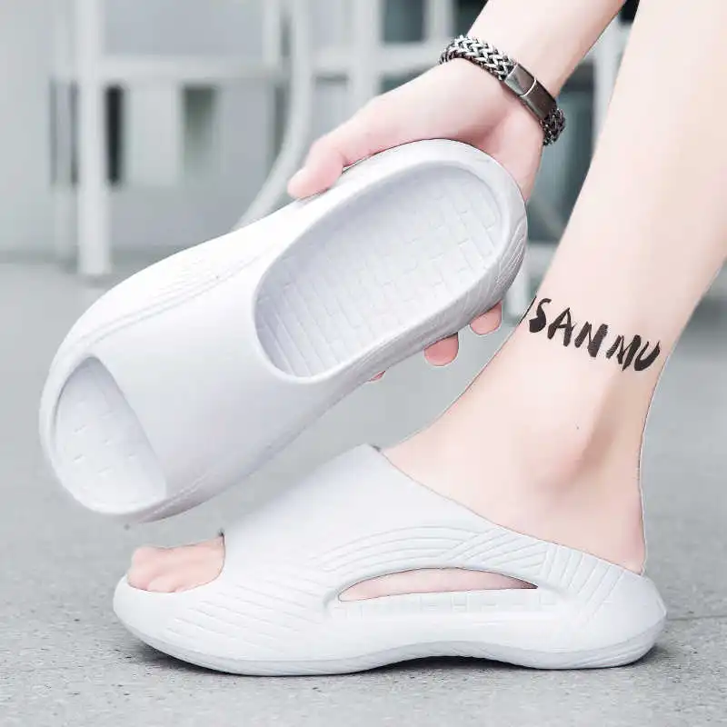 Non-slip Indoor Sandal Blue Brand Shoes Men's Slippers For Home Couple Sneakers Sport Zapatiilas On Offer Caregiver Class