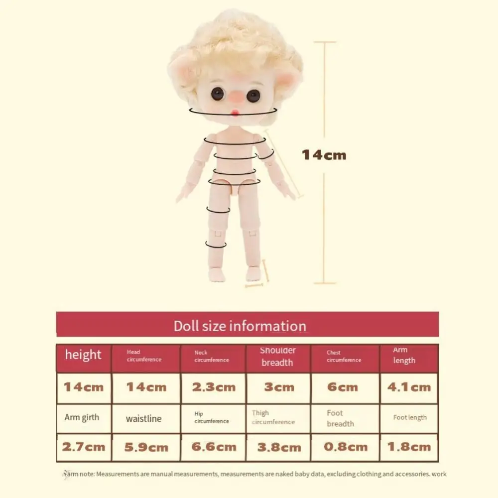 Schwein Nase Große Augen Spielzeug Puppen Bewegliche Gelenk Barista Cartoon Bäcker Bjd Puppe Mini Reizende Nette Bjd Anime Puppe Spielhaus Puppe