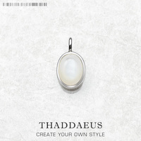 Pendant White Oval Opal Brand New Fashion Classic Jewelry Europe Style Accessories Soul Gift For Woman