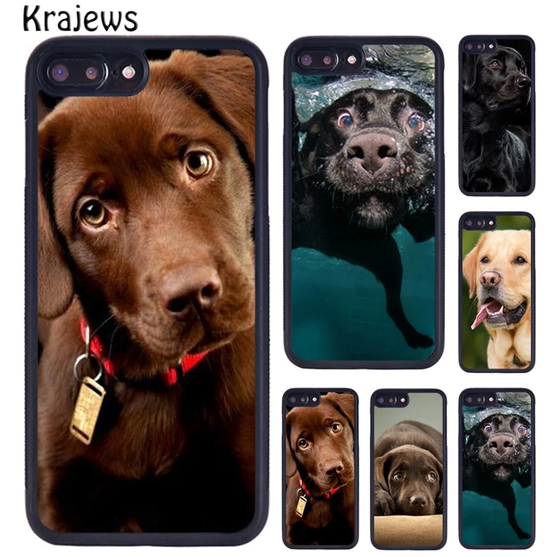 Krajews Puppy Dog Labrador Animal Phone Case For iPhone 15 16 14 Plus 11 12 mini 13 Pro X XR XS Max cover shell coque