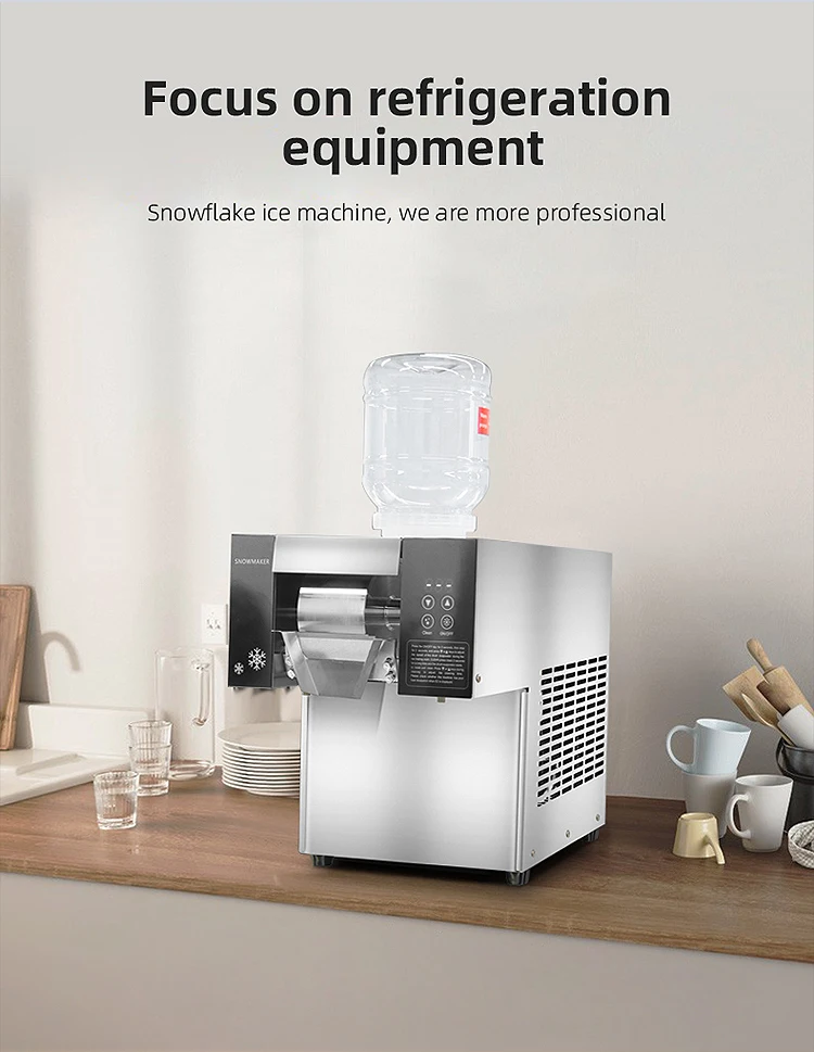 Commercial Bingsu Icecream Shaved Ice Snowflake Machine From Korea With Device For Restaurant