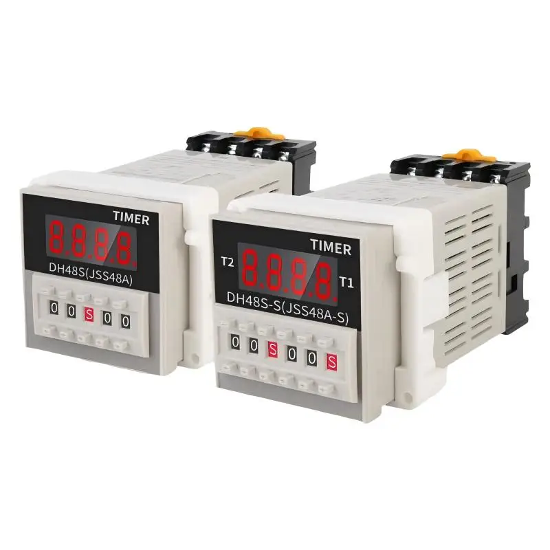 Digital Time Relay DH48S‑S Cycle Delay Time Relay Time Controller 12V 24V 220V Industrial Automation