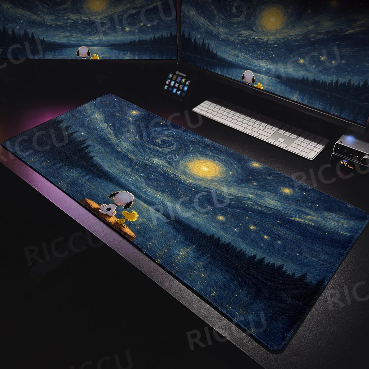 Large Gamer Cartoon Cute Snoopys Dog Mouse Pad Anime Keyboard Accessories Extension Desk Mats Anti-slip Setup Gaming Decoration