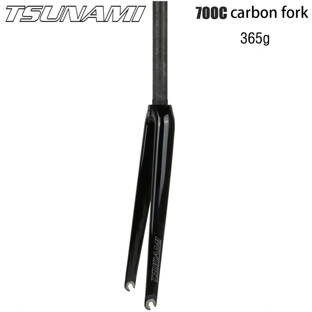 Carbon Fiber 700C Road Bike TSUNAMI Fork Bicycle Parts