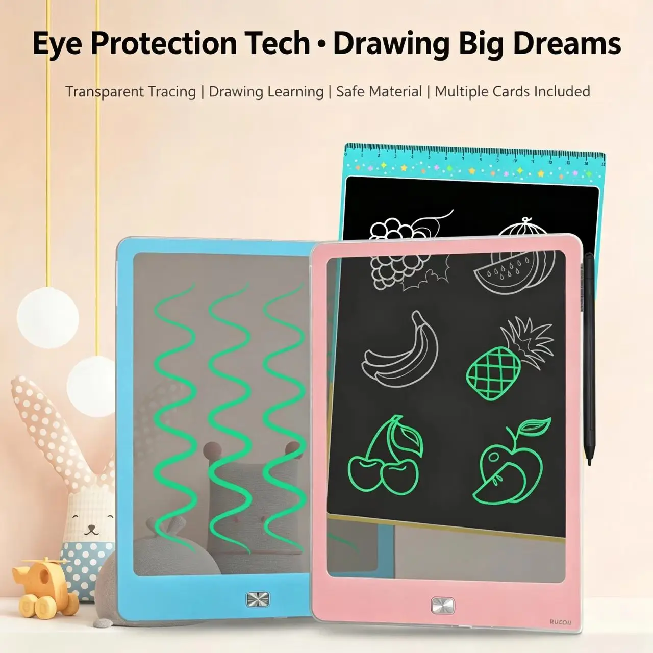 10 Inch Tracing Board, Kids LCD Writing Tablet, Educational Drawing Board, Electronic Sketch Pad