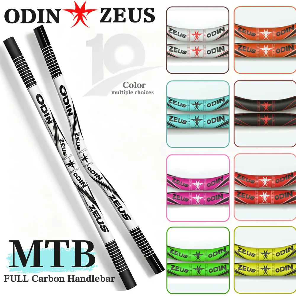 740mm MTB Riser Handlebar Carbon Fiber 31.8mm Clamp 6°/15°Sweep Downhill MTB Bike Bar Ultralight High Strength Cycling Parts
