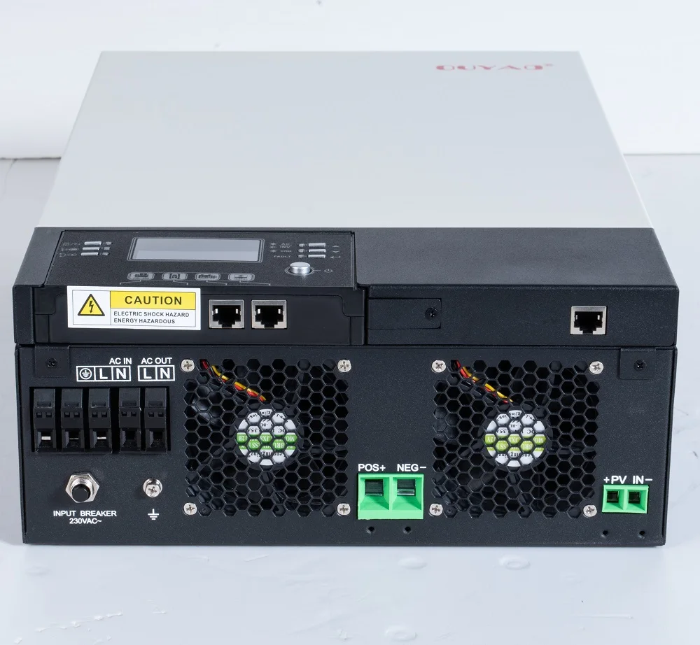 2025 حار بيع العاكس للطاقة الشمسية 3.5kw مع شاشة LCD قابلة للإزالة الهجين العاكس للطاقة الشمسية بدون بطارية