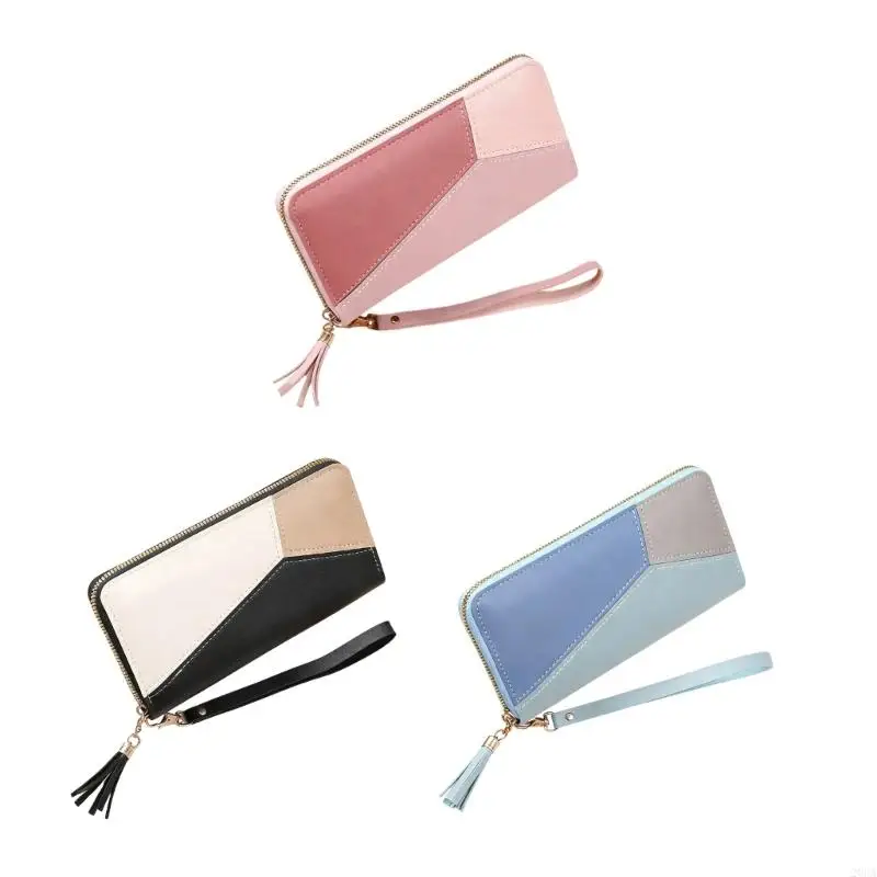 

Fashion Zippers Wallet Long Purses Credit Card Holder Large Capacity Cluthes Leather Phone Purses for Women Men Gifts 20CA