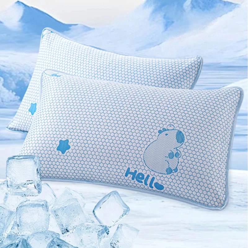 2-Piece Summer Cooling Pillow Cases Cold Touch 3D Bubble Beaded Jacquard Cushion Cases Soft Cool and Comfortable Home Decor