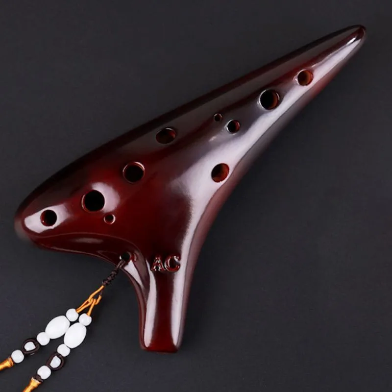 12 Holes Ocarina Alto Tone C Ocarinas Orff Instruments Ocarina of Time Professional Musical Instrumentation Offers Accessories