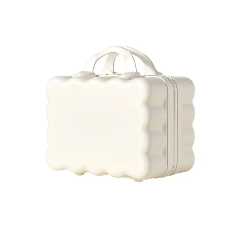 For 14 Inch Suitcase Mini Cosmetic Case Gift Box Wear Resistant Storage Case with Macaron Chain
